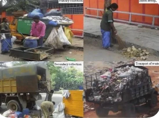Municipal waste work: collection, street sweeping and transport
